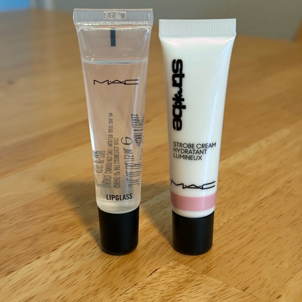 MAC Cosmetics Lipglass and Strobe Cream
